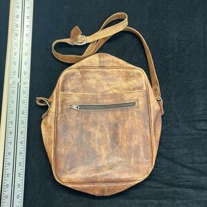 Vintage Leather Cross Body Bag